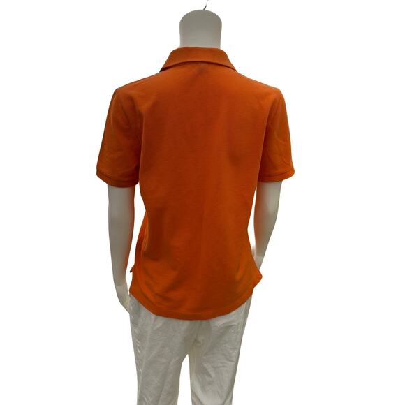 Vintage 90s Ralph Lauren Women’s Orange Polo Shirt Medium - Picture 3 of 7